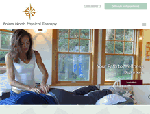Tablet Screenshot of pointsnorthphysicaltherapy.com